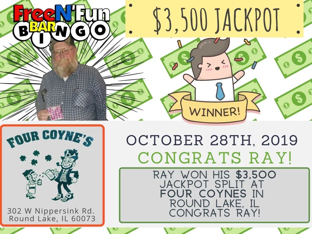 FindMeBingo.com 10-28-19-Four-Coynes Jackpot Winners! 