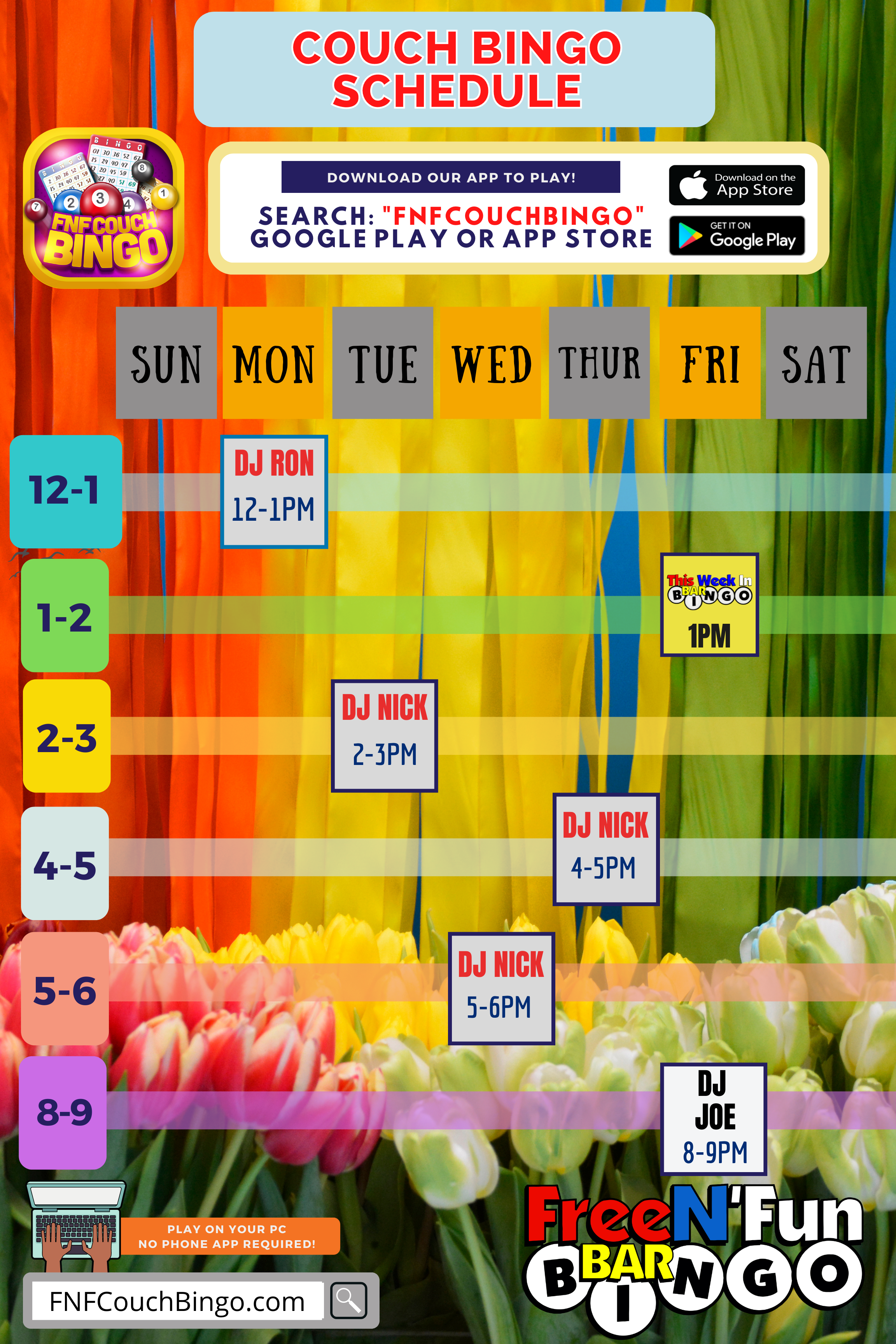 FindMeBingo.com Couch-Schedule-Updated-5-25-22 Couch Bingo Schedule 